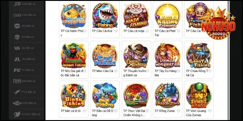 Bắn Cá Nohu90 - Sảnh Game Đổi Thưởng Thu Hút Cược Thủ 2 Bắn cá nohu90 sở hữu nhiều sảnh chơi