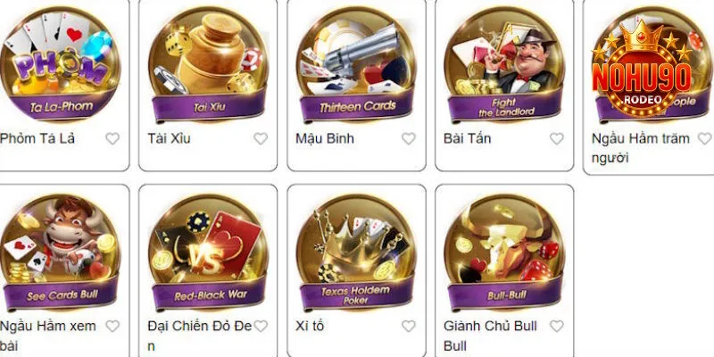 Game Bài Nohu90 - Điểm Giải Trí Cực Phẩm Của Tín Đồ Yêu Bài 2 Kho game được thiết kế với đa dạng loại hình khác nhau