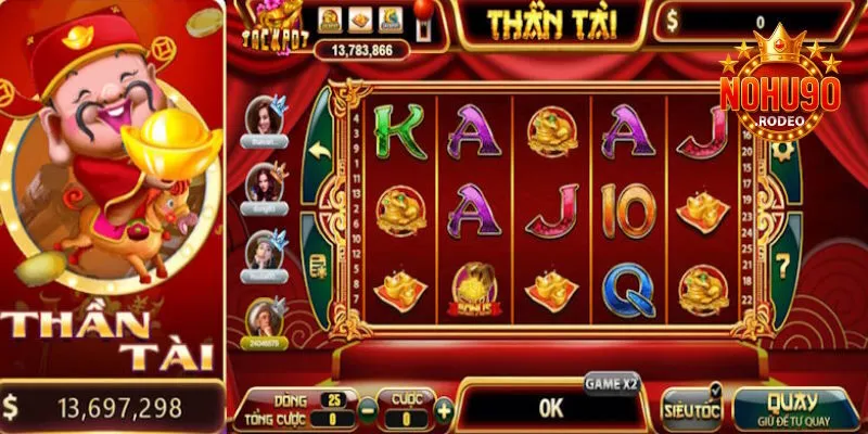 Hũ Thần Tài - Slot Game Thu Tài Lộc Cực Cao Tại Nohu90 2 Hũ Thần Tài là trò chơi slot mang đậm phong cách Á Đông