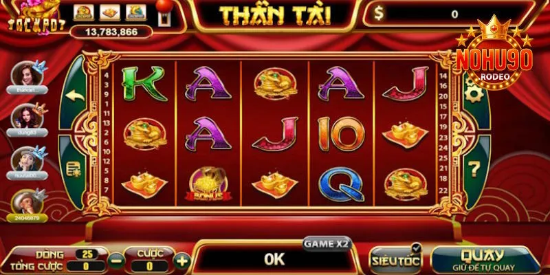Hũ Thần Tài - Slot Game Thu Tài Lộc Cực Cao Tại Nohu90 7 hu than tai gioi thieu