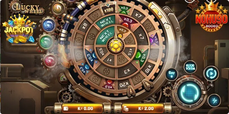 Hũ Vòng Quay May Mắn - Bom Tấn Slots Tại Điểm Cược Nohu90 3 Hũ Vòng Quay May Mắn và tính năng đặc biệt