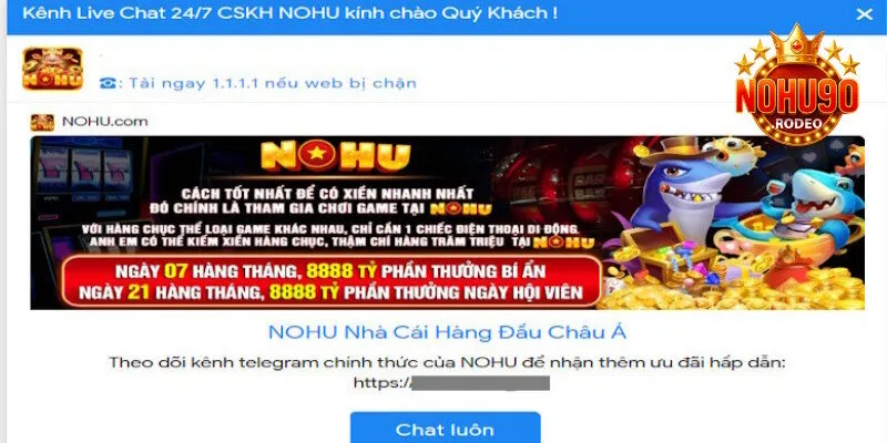 Liên Hệ Nohu90 - Kết Nối Nhanh Chóng, Giải Quyết Mọi Vấn Đề 1 Nhận phản hồi trong vài giây liên hệ Nohu90 qua live chat