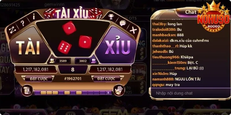 Tài Xỉu Máy - Siêu Phẩm Đáng Chơi Tại Cổng Game Nohu90 3 Quy tắc trò chơi chi tiết