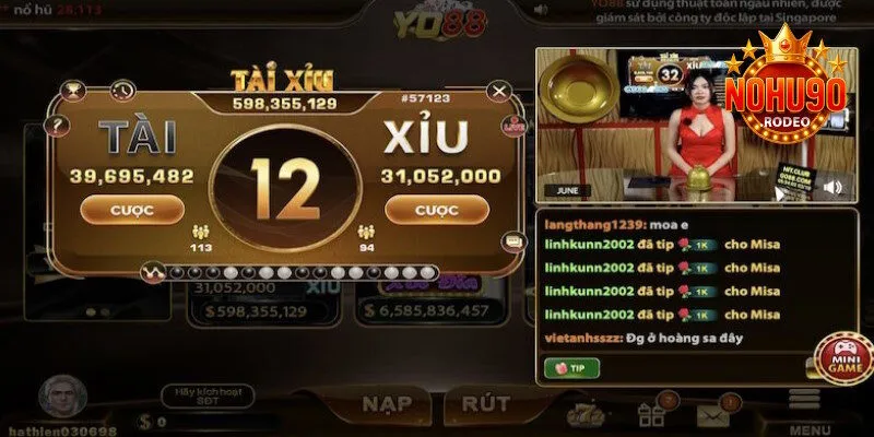 Tài Xỉu Rồng Hổ - Cược Đa Dạng, Săn Hũ Khủng Tại Nohu90 4 Cược thủ sẽ được tương tác với những người cùng đam mê